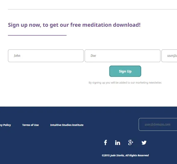 Newsletter Sign up
