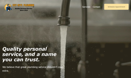 Set-Rite Plumbing Home page